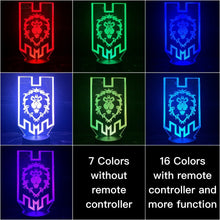 Charger l&#39;image dans la galerie, Lampe Lion 3D Illusion 7 couleurs