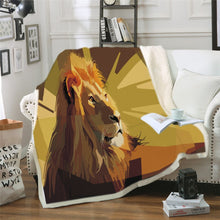 Charger l&#39;image dans la galerie, Plaid tête de Lion A