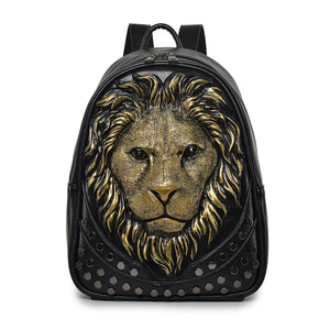 Sacs à Dos Fille <BR>Tête de Lion Relief