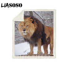 Charger l&#39;image dans la galerie, Plaid Lion 130 X 150