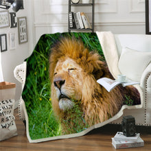 Charger l&#39;image dans la galerie, Plaid tête de Lion A