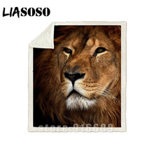 Charger l&#39;image dans la galerie, Plaid Lion 130 X 150