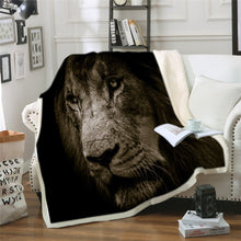 Charger l&#39;image dans la galerie, Plaid tête de Lion A