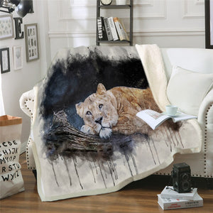 Plaid tête de Lion A
