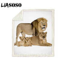 Charger l&#39;image dans la galerie, Plaid Lion 130 X 150