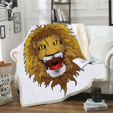 Charger l&#39;image dans la galerie, Plaid tête de Lion A