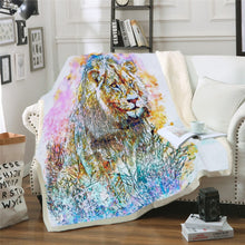 Charger l&#39;image dans la galerie, Plaid tête de Lion A