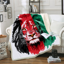 Charger l&#39;image dans la galerie, Plaid tête de Lion A