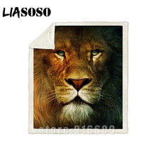Charger l&#39;image dans la galerie, Plaid Lion 130 X 150