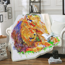 Charger l&#39;image dans la galerie, Plaid tête de Lion A