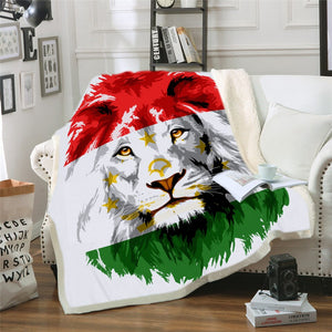 Plaid tête de Lion A