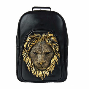 Sac Dos Femme<br>Tête de Lion 3D