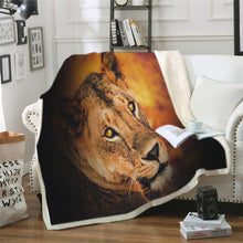 Charger l&#39;image dans la galerie, Plaid tête de Lion A
