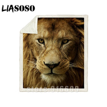 Charger l&#39;image dans la galerie, Plaid Lion 130 X 150