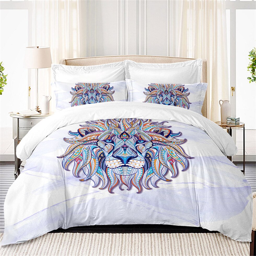 Housse de Couette Bleu Mandala