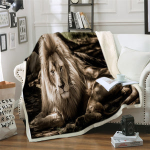 Plaid tête de Lion A