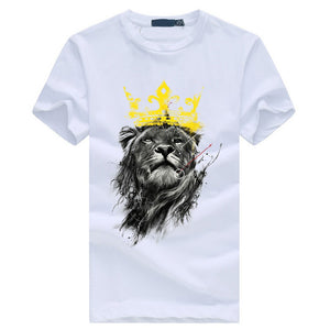 T-Shirt lion <br> avec Couronne