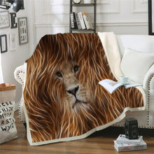 Charger l&#39;image dans la galerie, Plaid tête de Lion A