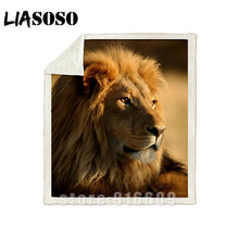Charger l&#39;image dans la galerie, Plaid Lion 130 X 150