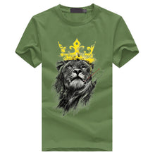 Charger l&#39;image dans la galerie, T-Shirt lion &lt;br&gt; avec Couronne