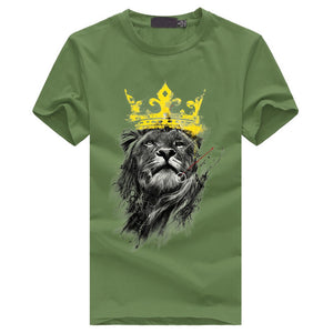 T-Shirt lion <br> avec Couronne