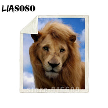 Charger l&#39;image dans la galerie, Plaid Lion 130 X 150