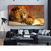 Charger l&#39;image dans la galerie, Affiche de lion et lionne