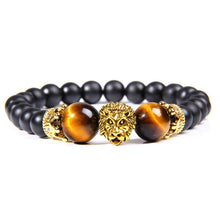 Charger l&#39;image dans la galerie, Bracelet Lion&lt;br&gt;Perles Noir