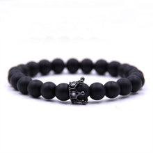 Charger l&#39;image dans la galerie, Bracelet Lion&lt;br&gt;perles noir de Lave