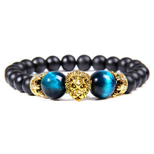 Charger l&#39;image dans la galerie, Bracelet Lion&lt;br&gt;Perles Noir