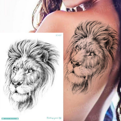 Tatouages Lion<br>Tête de Lion Femme