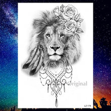 Charger l&#39;image dans la galerie, Tatouage tête Lion&lt;br&gt; Impériale Femme