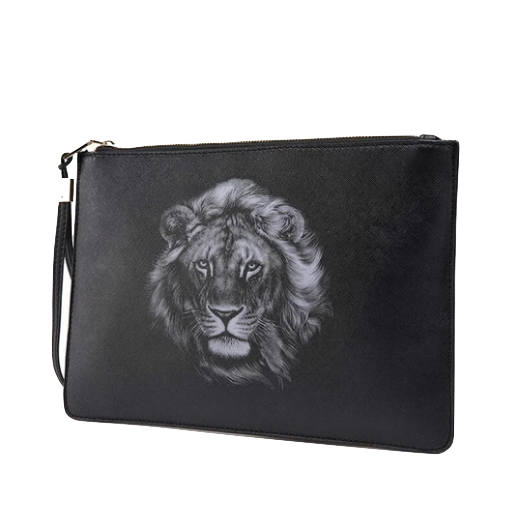 Pochette  Plate Noir Lion