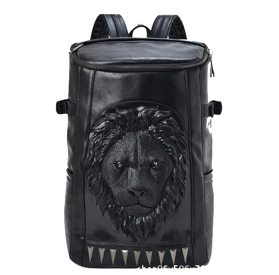 Sac Dos Femme<br>Tête de Lion 3D