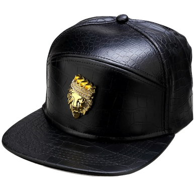 Casquette Tête de Lion <br> Noir  Couronne