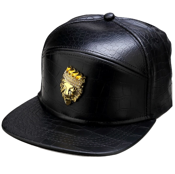 Casquette Tête de Lion <br> Noir  Couronne