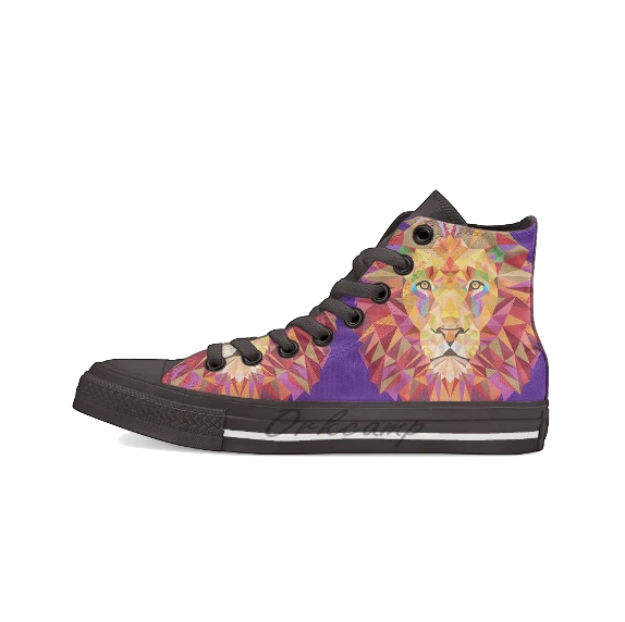 Chaussures Tête de lion<br>Lion Géométrique