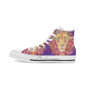 Chaussures Tête de lion<br>Lion Géométrique