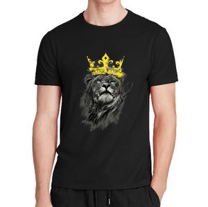 T-Shirt lion <br> avec Couronne