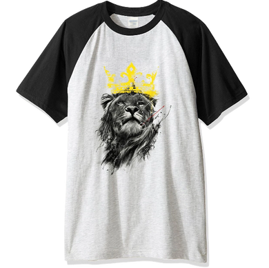 T-Shirt Lion<br> Couronne Dorée