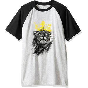 T-Shirt Lion<br> Couronne Dorée