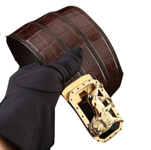 Charger l&#39;image dans la galerie, Ceinture Lion Crocodile
