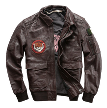 Charger l&#39;image dans la galerie, Veste en Cuir Tête de Lion- rebelle