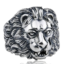 Charger l&#39;image dans la galerie, Bague acier avec Lion