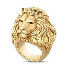Charger l&#39;image dans la galerie, Bague Tête de Lion Charmeur (acier)