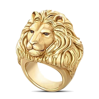 Bague Tête de Lion Charmeur (acier)