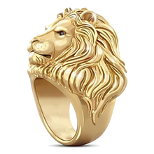 Charger l&#39;image dans la galerie, Bague Tête de Lion Charmeur (acier)
