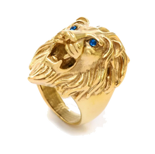 Charger l&#39;image dans la galerie, Bague Tête de Lion&lt;br&gt;Rugissant (acier)