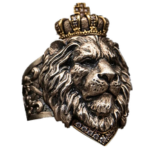 Charger l&#39;image dans la galerie, Bague tête de Lion&lt;br&gt;Royauté  (acier)