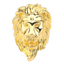 Charger l&#39;image dans la galerie, Bague Tête de Lion&lt;br&gt;Rugit Or  (acier)